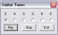 Click to view Guitar Tuner 1 screenshot